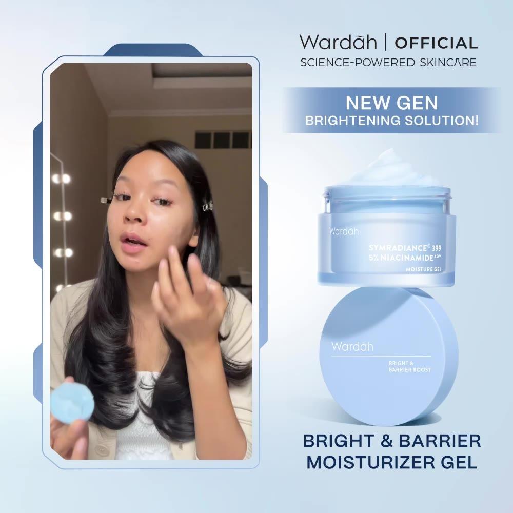 Wardah Symradiance Bright & Barrier Gel 30g – Hydrate, Strengthen & Brighten in One Step!