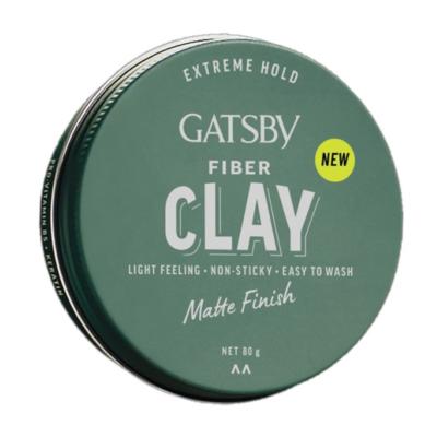 Gatsby Fiber Clay Matte Hair Wax – Strong Hold, Natural Finish, 80g