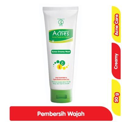 Acnes Treatment Series Anti-Bacterial Facial Wash – Creamy Acne Cleanser 50g