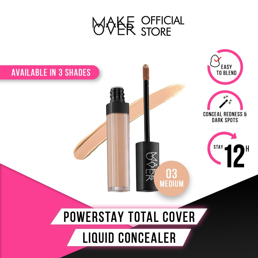 MAKE OVER Powerstay Total Cover Liquid Concealer 6.5 ml - Concealer Liquid