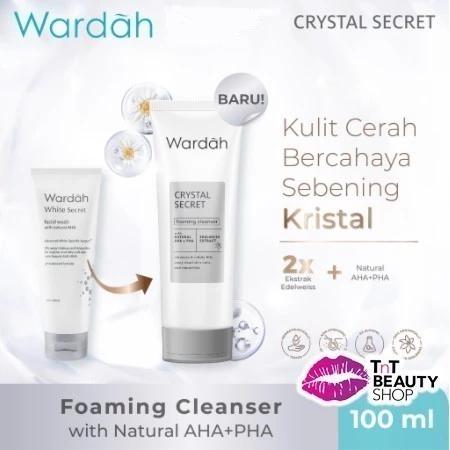 Wardah Crystal Secret Foaming Cleanser | Facial Wash With Natural AHA 100ml