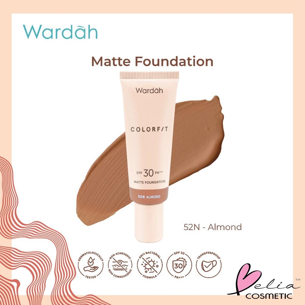 WARDAH Colorfit Matte Foundation 25ml – SPF 30 PA+++ | Long-Lasting Matte Base
