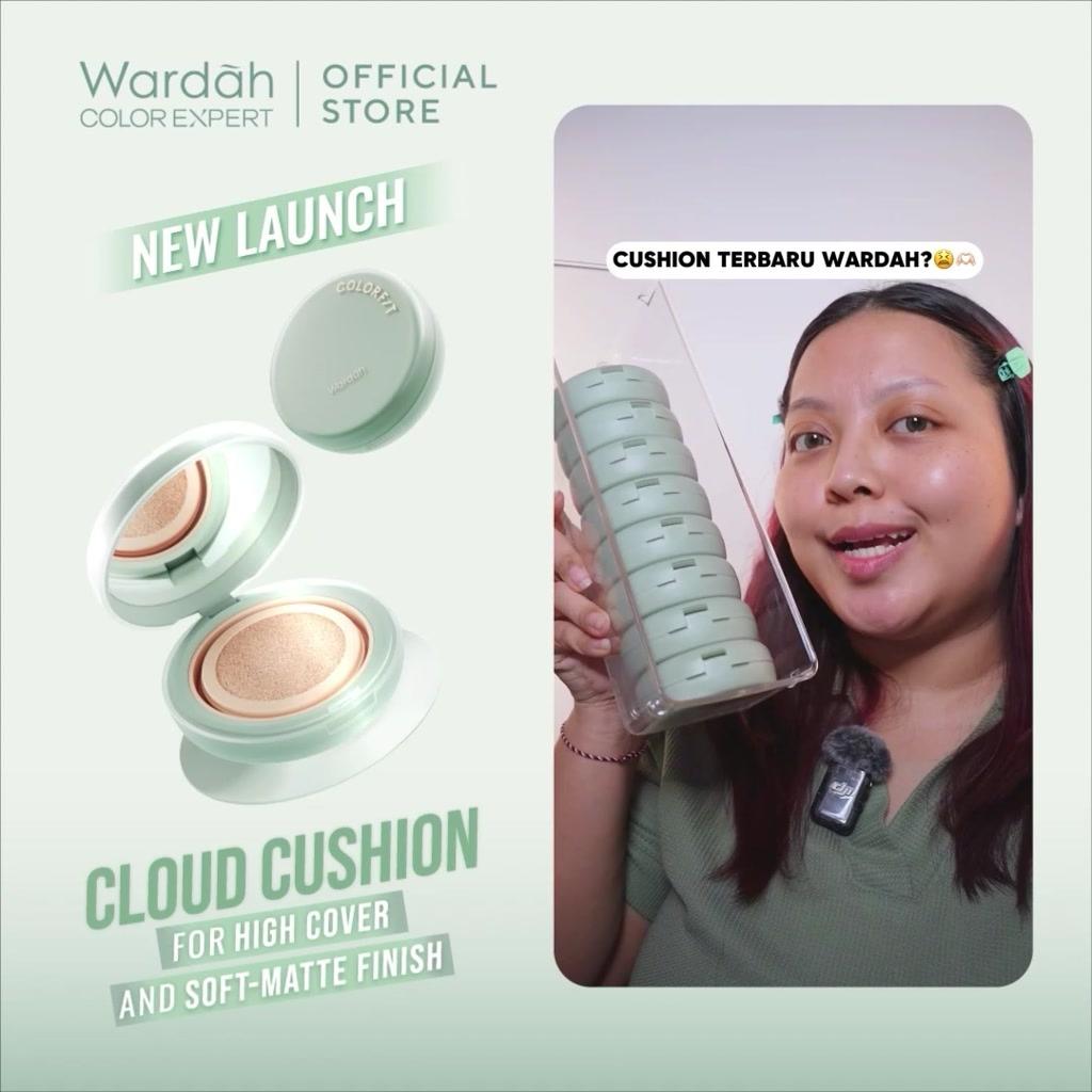 WARDAH Colorfit 5D Blur Cloud Cushion Make Up – Long-Lasting Matte Finish with SPF 50 PA+ & 18H Stay