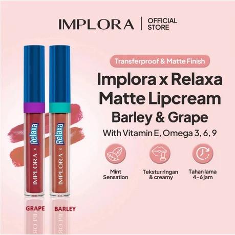 Implora Urban Lip Cream Matte Lip Velvet NEW - 100% Original Product by Implora Cosmetics - 6 Shades Available