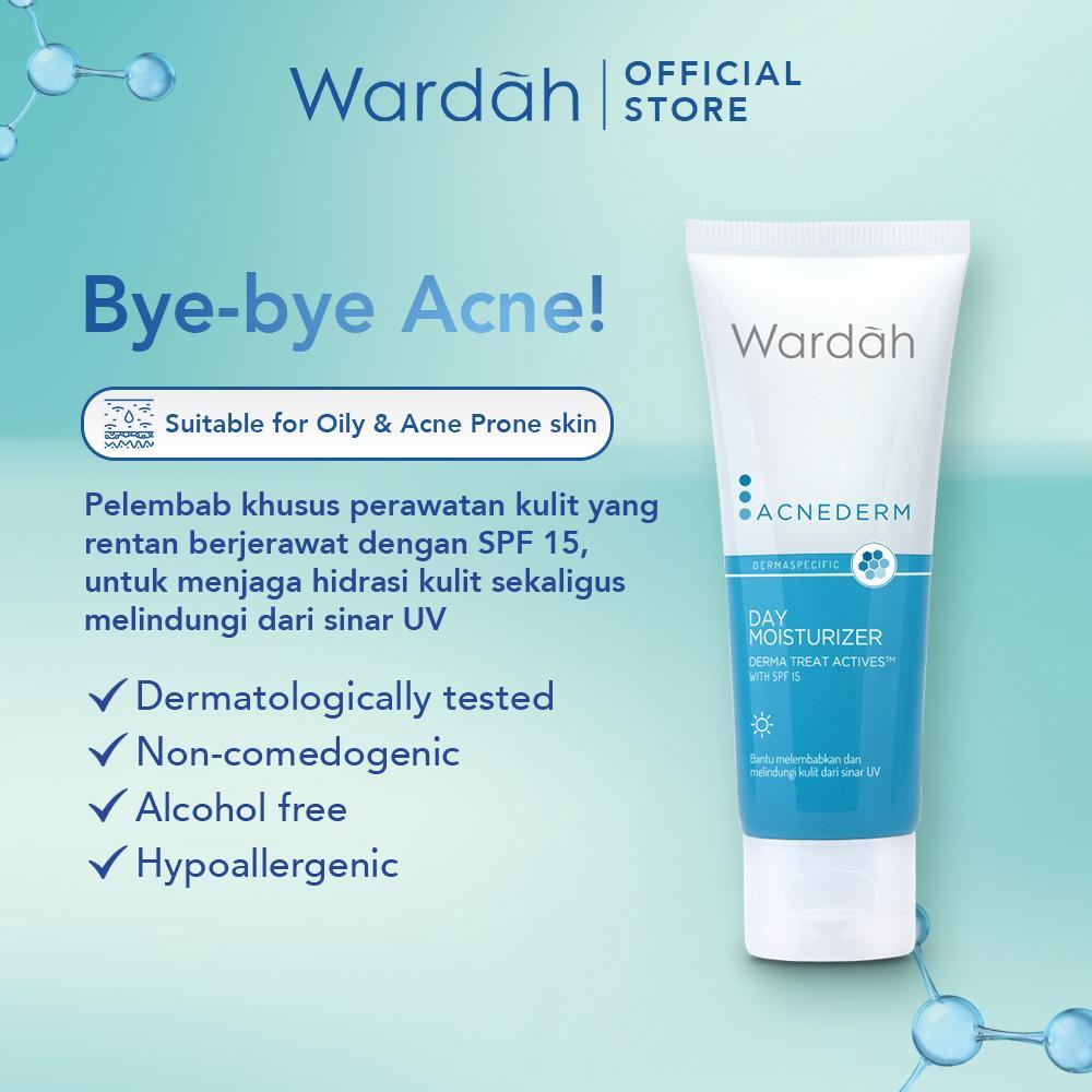 WARDAH – Acnederm Night Treatment Moisturizer 40ml | BHA Night Cream for Acne-Prone & Dull Skin