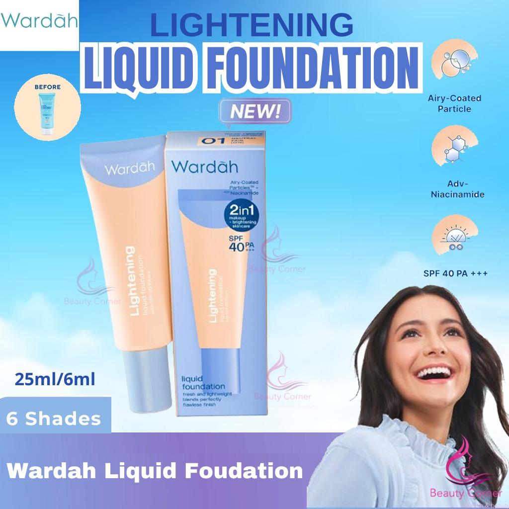 Wardah Lightening Liquid Foundation 03 Warm Beige – Natural Coverage + Bright Finish with SPF