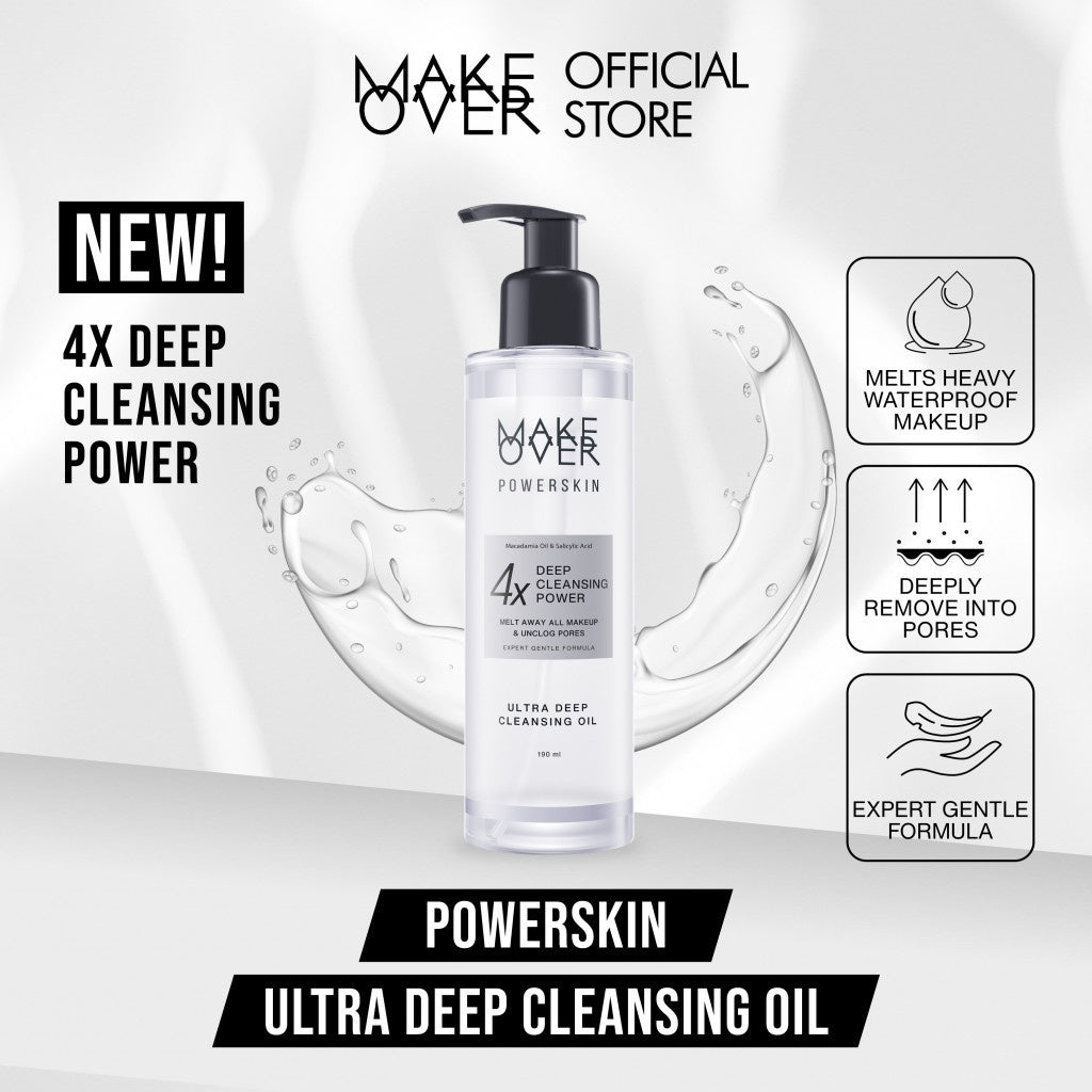NEW! Make Over Powerskin Ultra Deep Cleansing Oil 190 ml