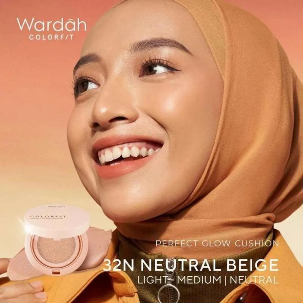 WARDAH Colorfit Perfect Glow Cushion – 12H Wear | Dewy Finish | SPF 33 PA