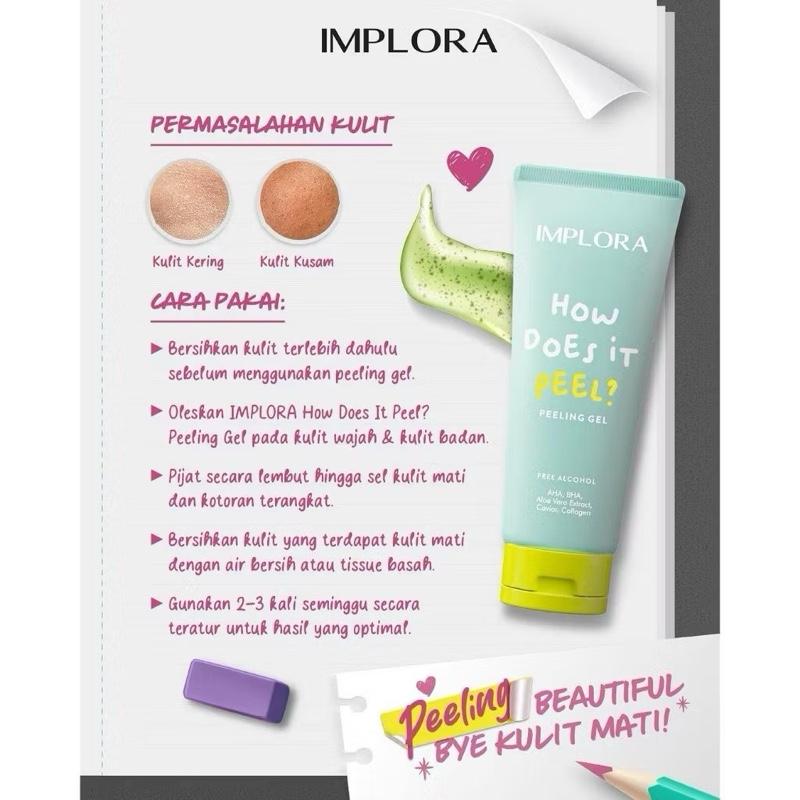 Implora GlowReboot Peeling Gel – AHA BHA Aloe Vera Exfoliator