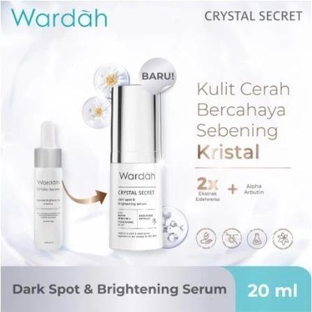 Wardah Crystal Secret Series | Day&night Cream | Cleanser | Toner | Cleansing Gel