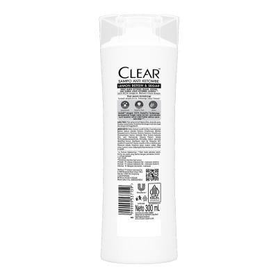 CLEAR Lemon Fresh Anti-Dandruff Shampoo 300ml Long-Lasting Freshness | Oil & Dandruff Control | Deep Clean for Oily Scalp