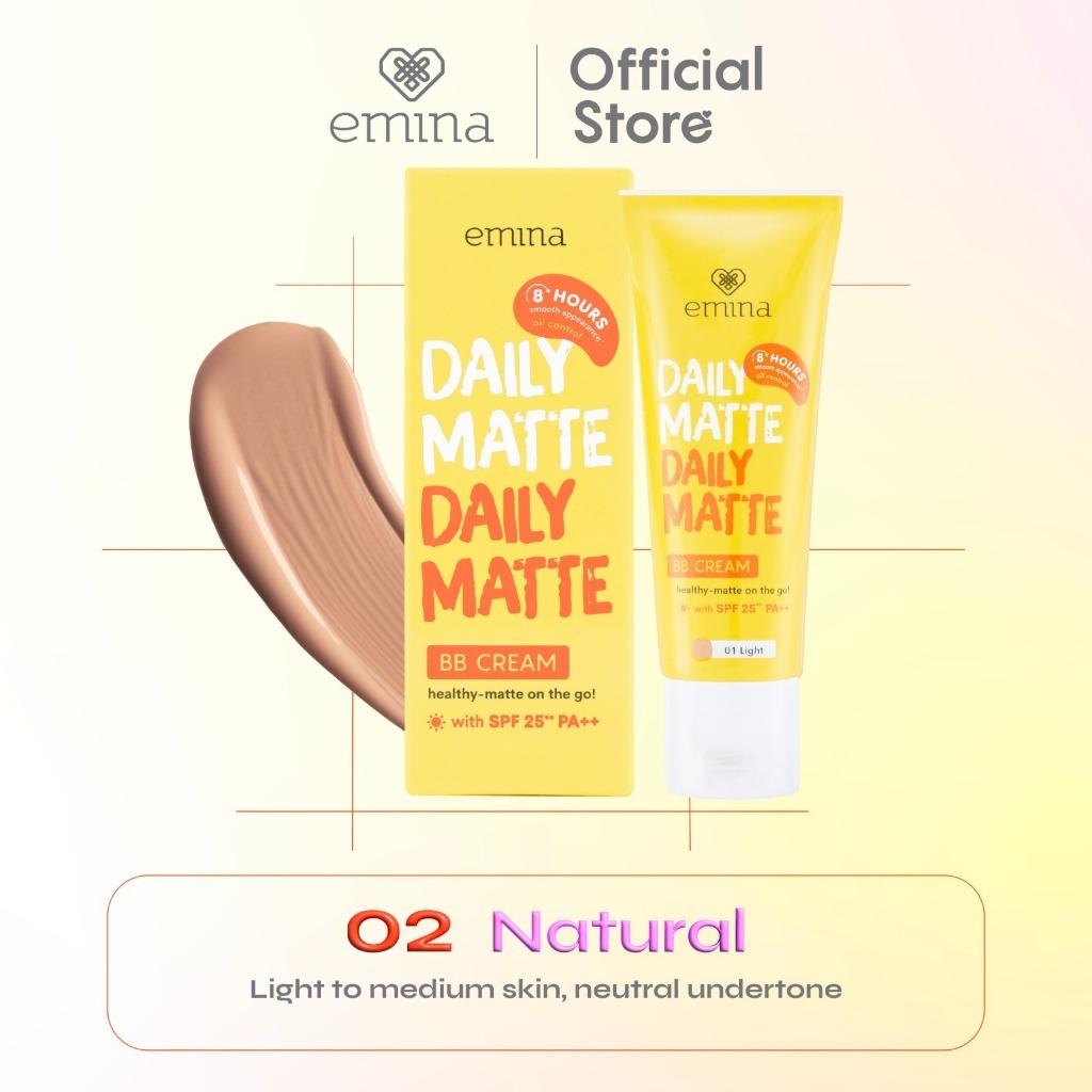 Emina Daily Matte BB Cream 16g – Lightweight BB Cream for Oily Skin with Matte Finish & Long-Lasting Oil Control