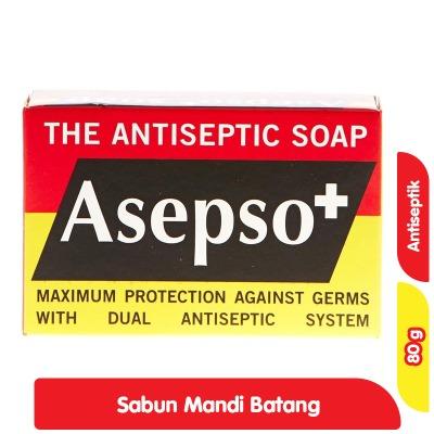 Asepso Antiseptic Bar Soap – 80g | Classic Germ Protection Soap for Healthy Skin | Fights Bacteria, Body Odor & Skin Infections