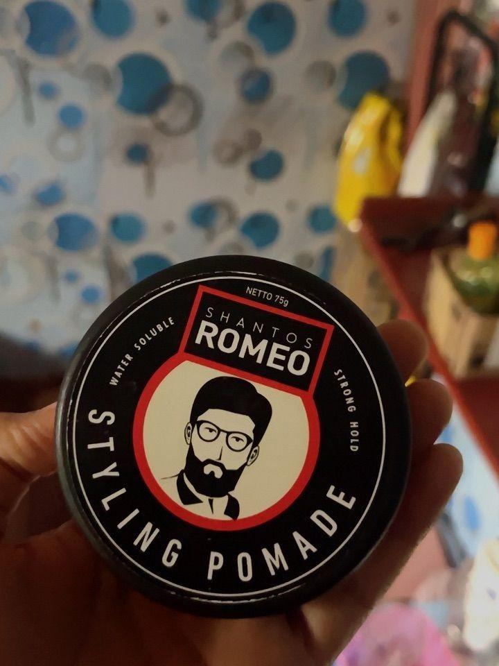 Shantos Romeo Styling Pomade Water Soluble 75g – Strong Hold, Sleek Finish & Easy Wash-Out | For Everyday Classic Looks