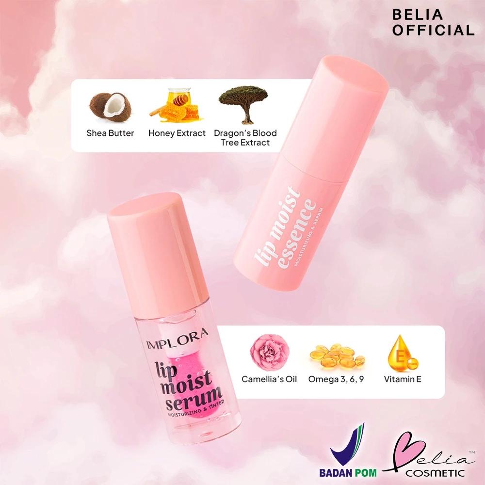 BELIA  IMPLORA Lip Care Set – Lip Moist Essence, Serum & Oil | BPOM Certified