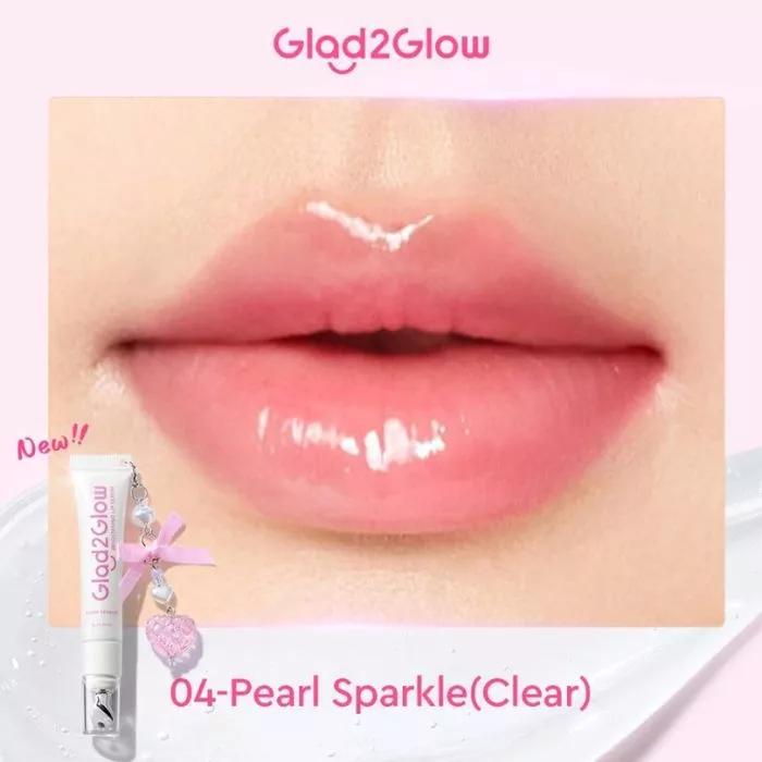 Glad2Glow BRIGHTENING LIP SERUM 7g - PEACH PIE/PEARL SPARKLE/STRAWBERRY GLAZE 3in1 Brightening Moisturizing Color Enhancement Lip Treatment for Versatile Lip Care