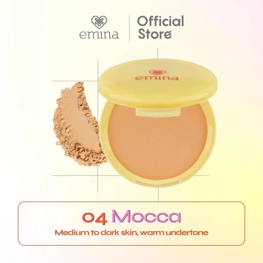 Emina Daily Matte Compact Powder x Muzik Tigerr 11 g - Matte Finish Compact Powder