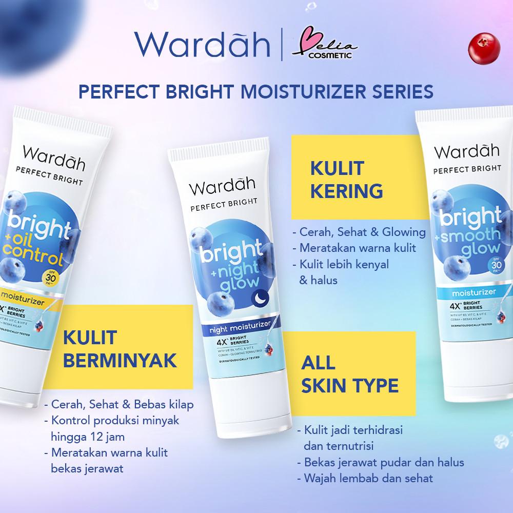 WARDAH Perfect Bright Moisturizer Series – Oil Control | Smooth Glow | Night Glow