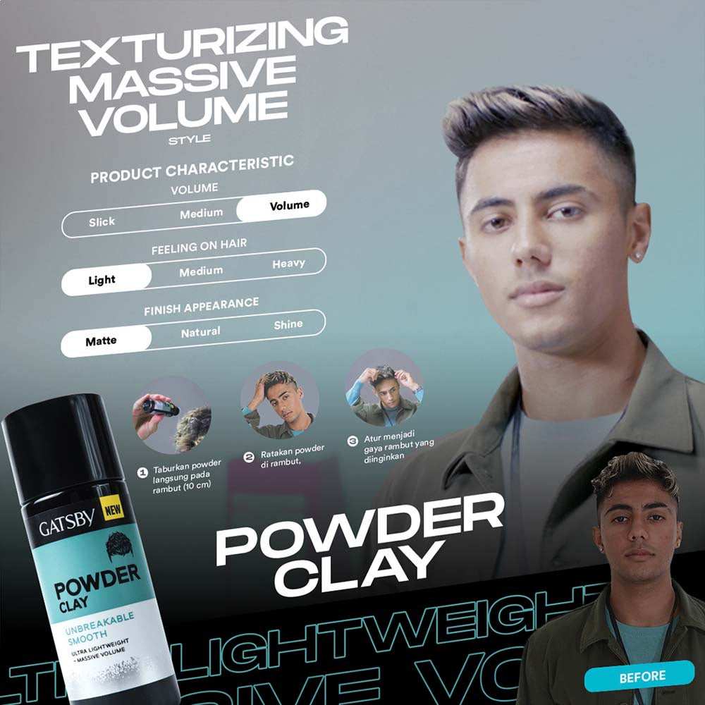 GATSBY Powder Clay Unbreakable Smooth 20g