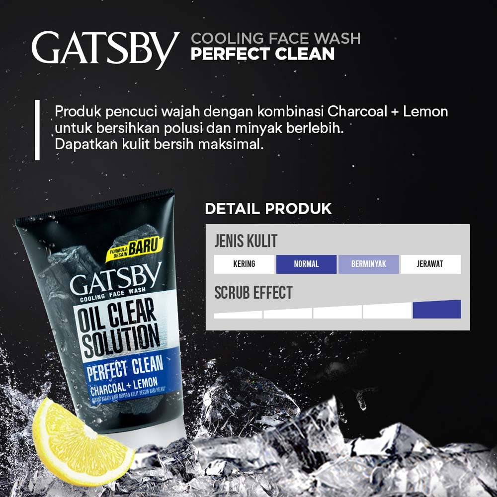GATSBY Cooling Face Wash - Perfect Clean