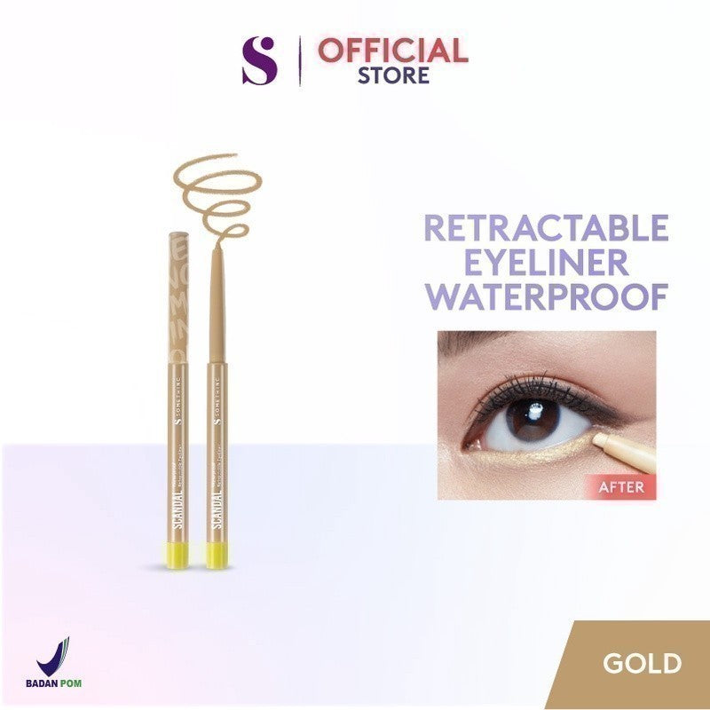 SOMETHINC SCANDAL Waterproof Retractable Eyeliner - Eyeliner Pensil