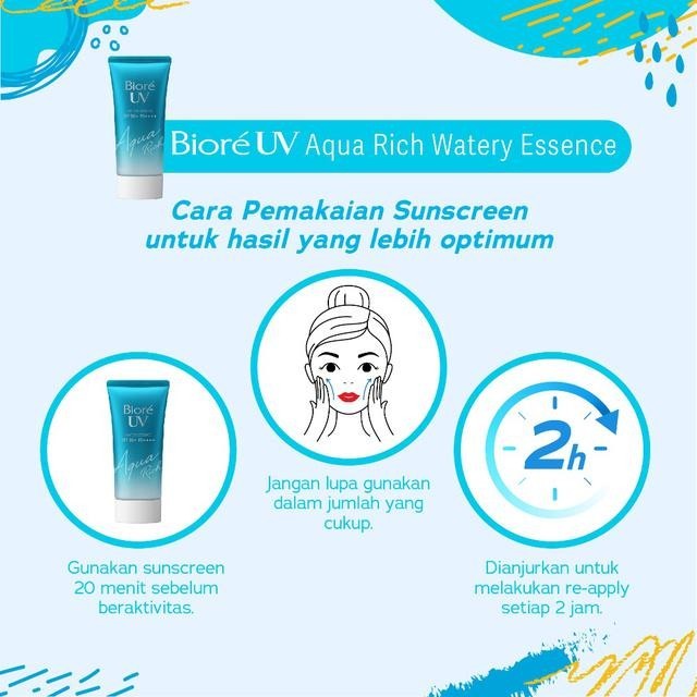 Biore Sunscreen Watery Essence SPF 50 40 gr + Make Up Remover Tissue Cleansing Oil 10 s