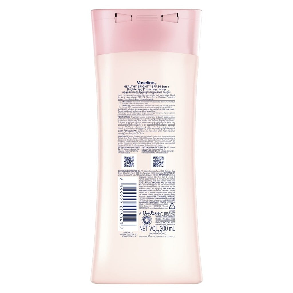 Vaseline Lotion Healthy Bright SPF24 PA++ 200ml