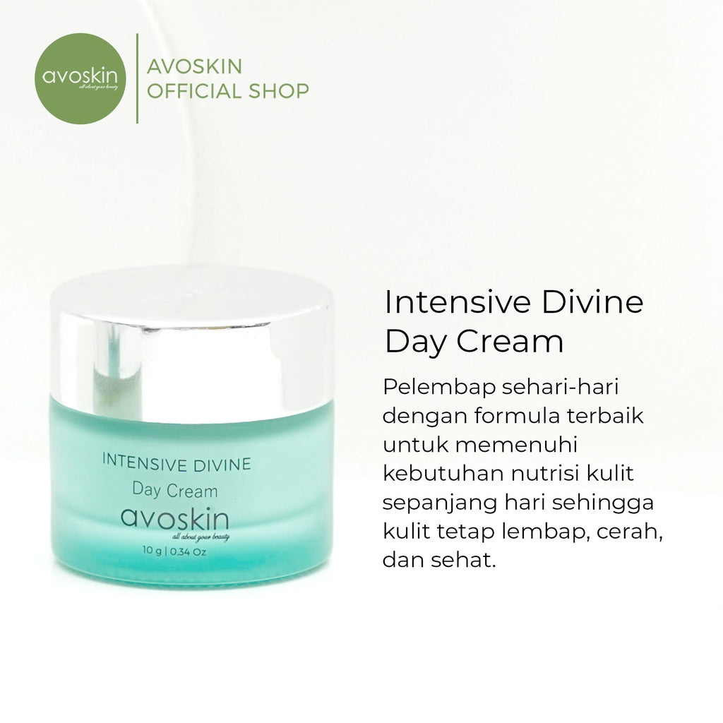 Cream Pagi Avoskin Intensive Divine Day Cream 10gr-Kulit Tampak Cerah