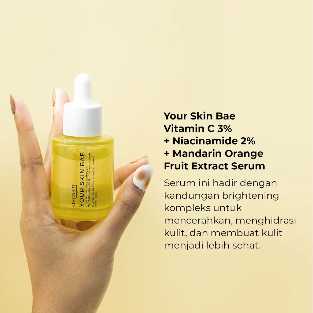 Serum Avoskin Your Skin Bae Vitamin C 30ml - Kulit Tampak Lebih Cerah - Serum Mencerahkan Wajah