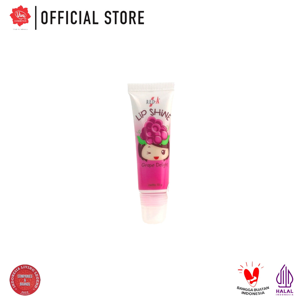 Red-A Lip Shine (Moisturize & Glowing - tersedia 4 varian)