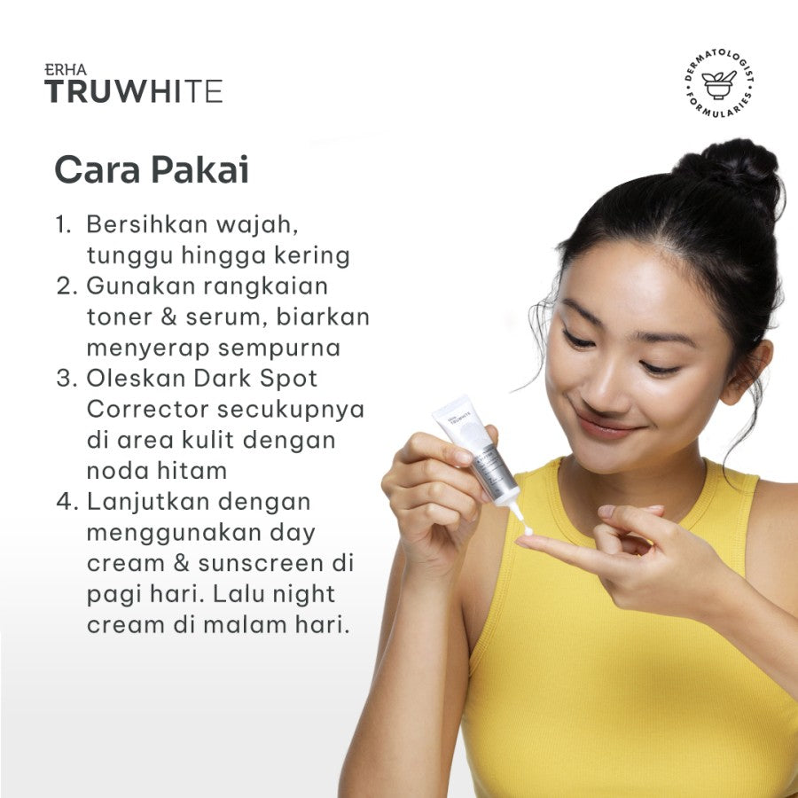 ERHA Truwhite Niacinamide & Peptide Dark Spot Corrector 15g - Krim Pencerah Flek Hitam