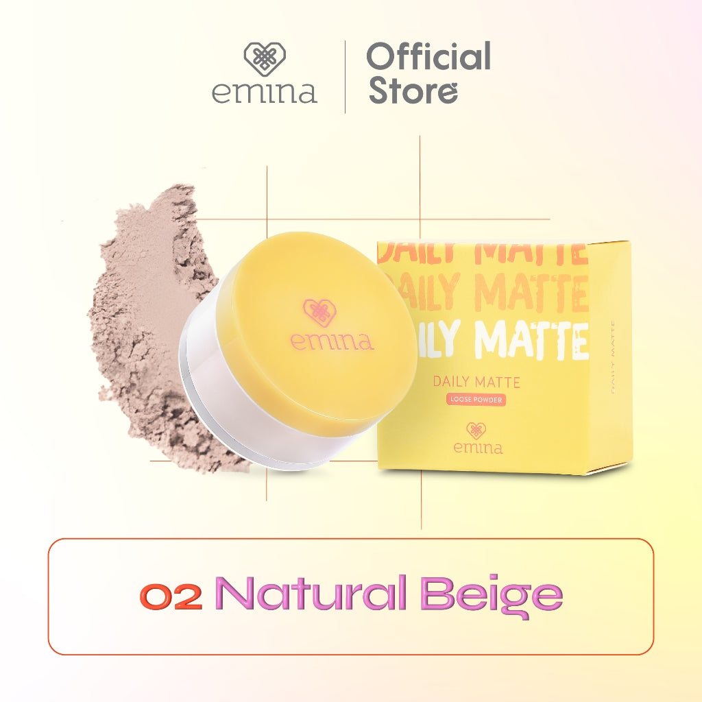 Emina Daily Matte Loose Powder 20 g - Bedak Tabur Ringan Hasil Matte Oil Control
