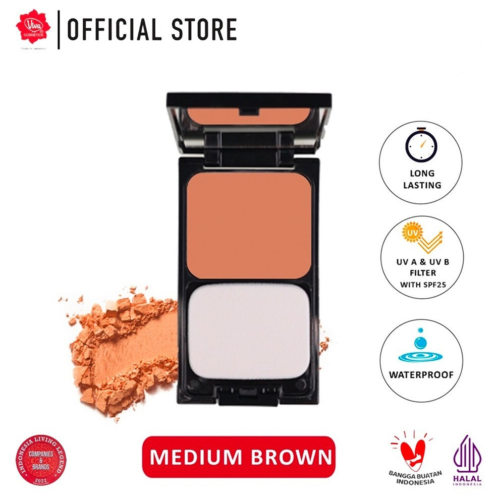 Viva Queen Perfection Natural Bright Two Way Cake with UV A & UV B (SPF 25) - Tersedia 5 varian warna