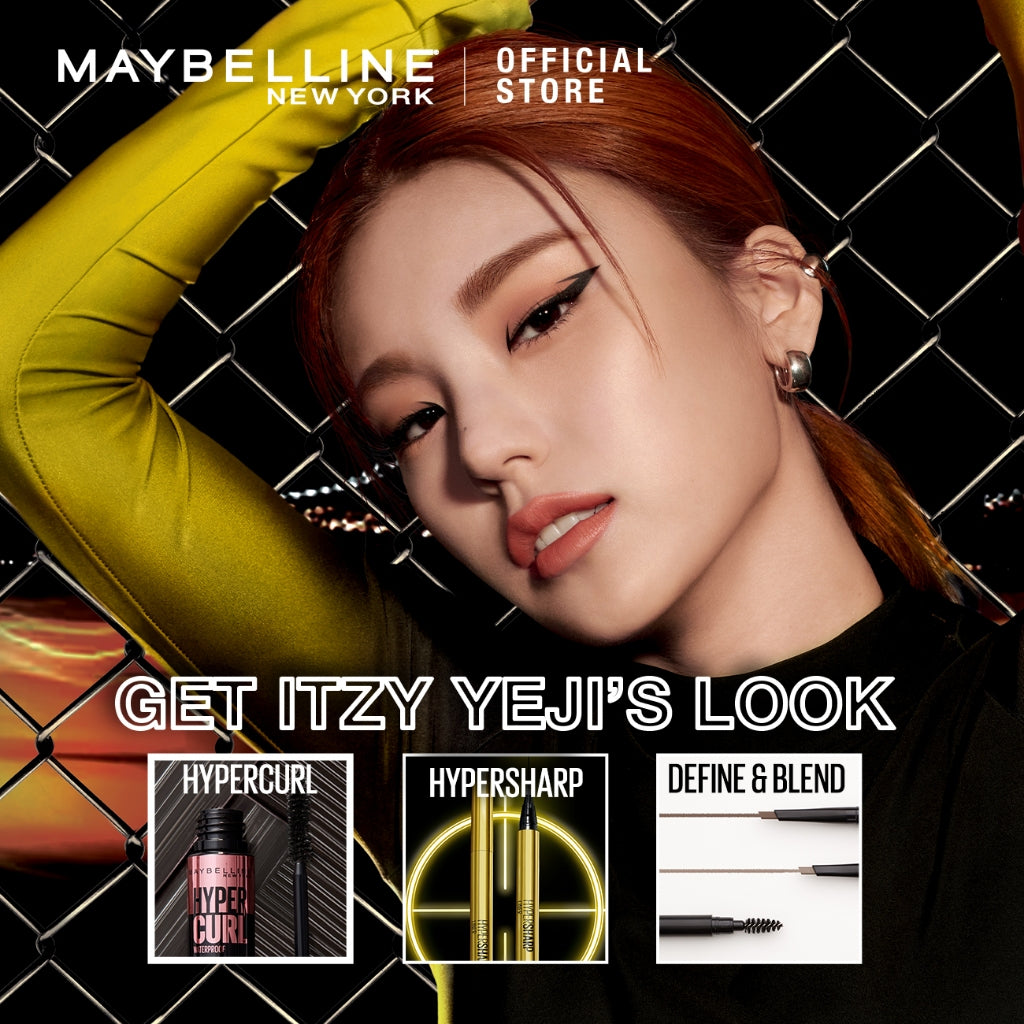 Maybelline Paket Makeup Mata Hypercurl Waterproof Mascara + Define and Blend Eyebrow Pencil | Eye Make up Bulu Mata Panjang Tebal Tahan 24 Jam