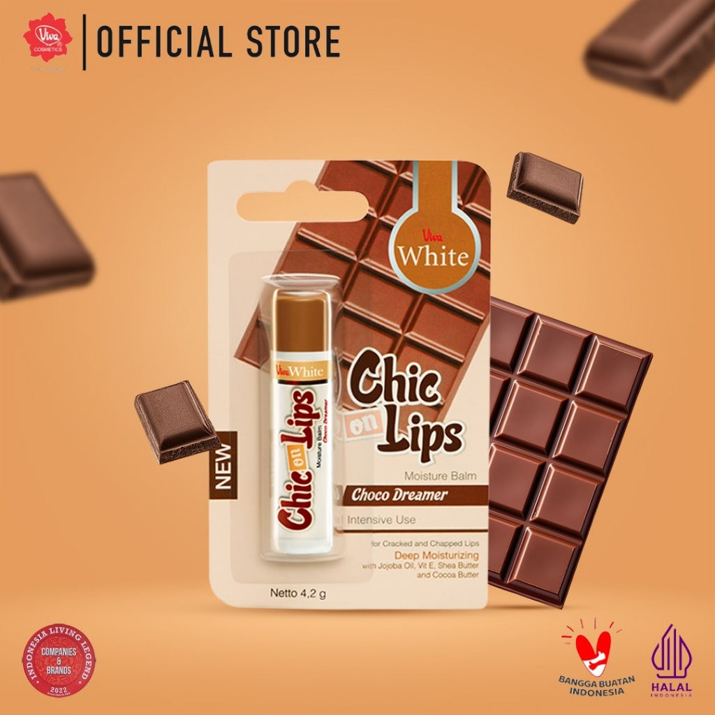 Viva White Moisture Balm Chic On Lips - Tersedia 4 Varian Rasa (Intensive Use)