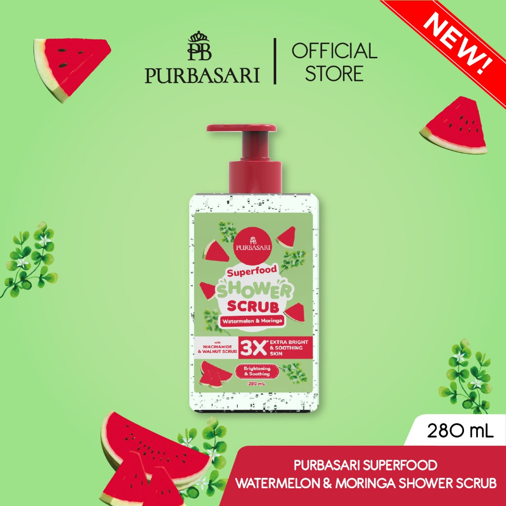 Purbasari Superfood Shower Scrub Series / Sabun Mandi