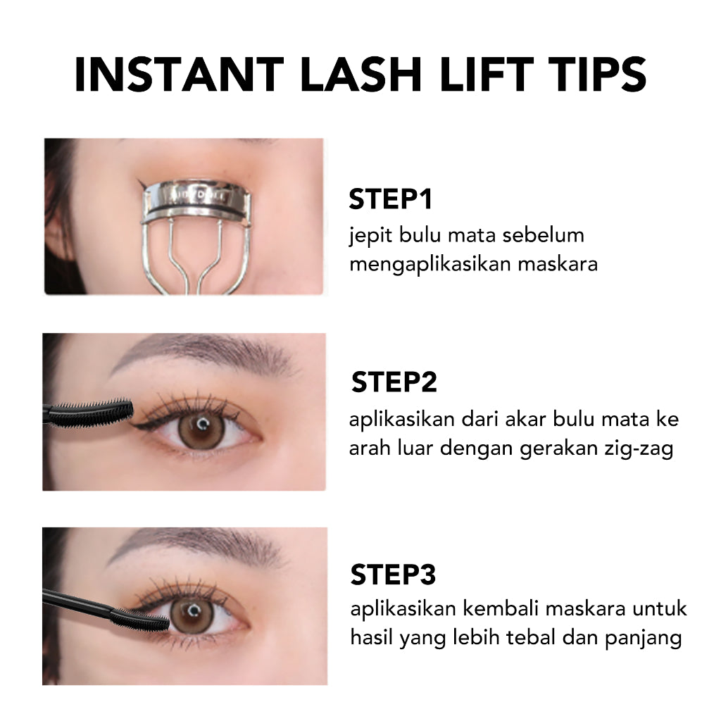YOU Lashtension Enhancing Fiber Mascara Maskara Waterproof Tahan 12 Jam Lash Lift Kosmetik Mata