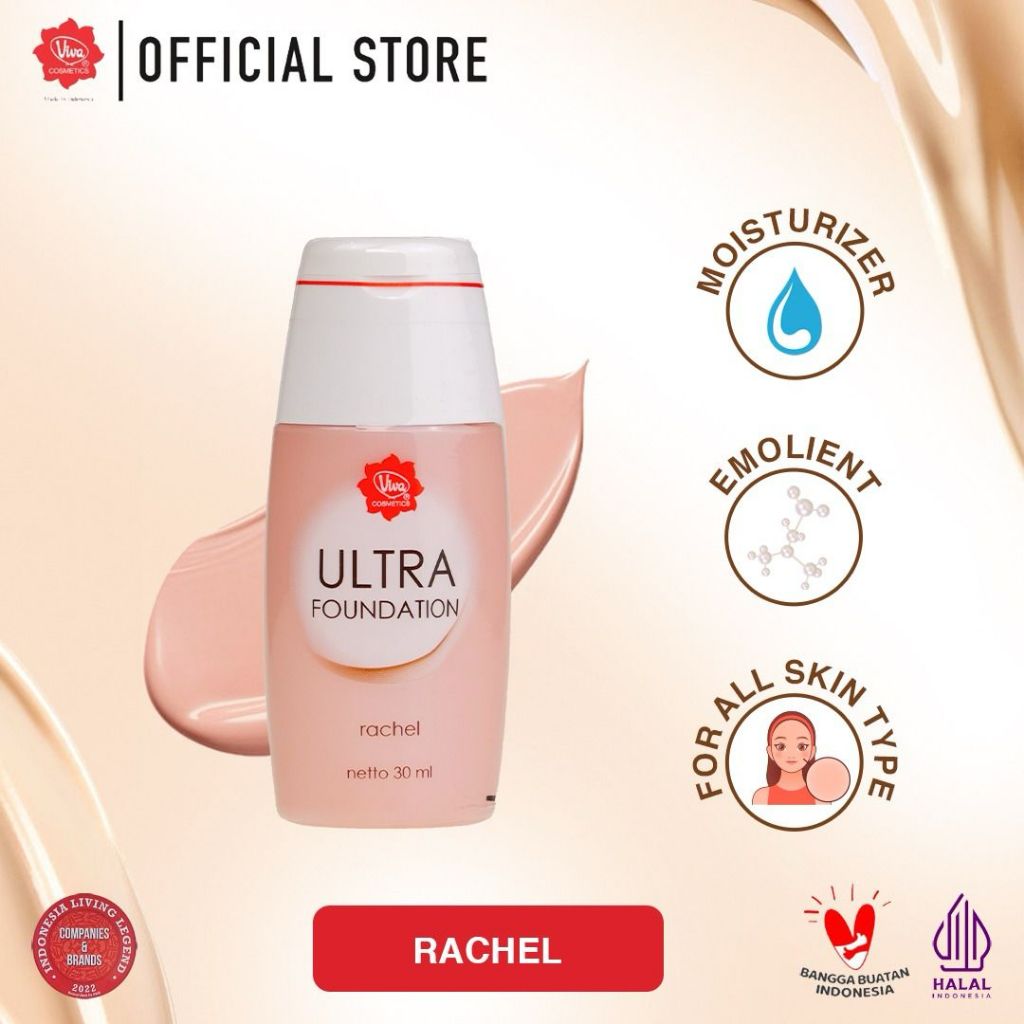 Viva Ultra Foundation 30 ml (Tersedia 3 Varian Warna)