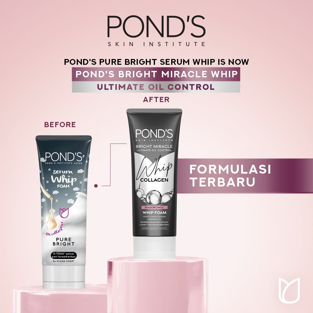Pond's Bright Miracle Ultimate Oil Control Facial Foam 100G x2