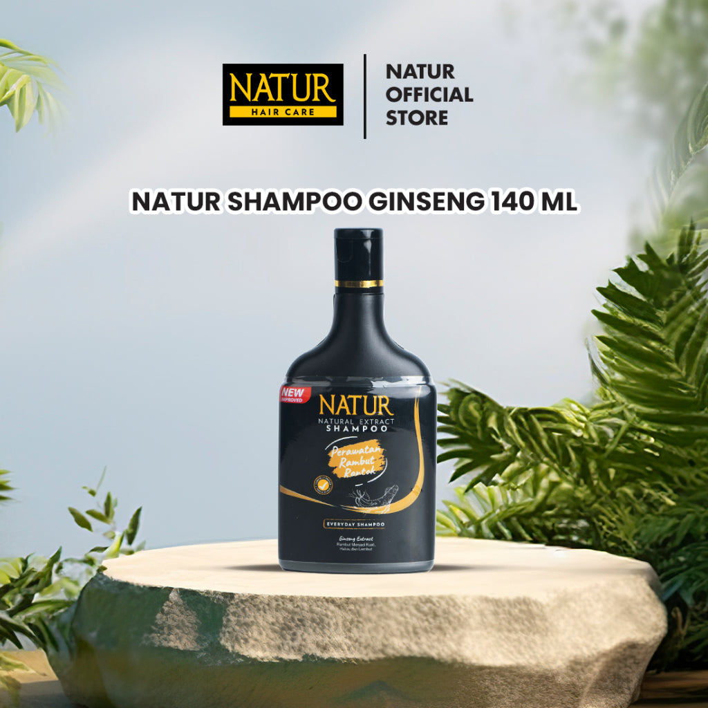 Natur Hair Fall Treatment - Paket Perawatan Haircare dengan Extract Ginseng dan Argan / Anti Hairfall (Anti Rambut Rontok) / Menguatkan serta memberi nutrisi / Vitamin Akar Rambut (Sampo, Hair Tonic, Conditioner) Shampoo & Conditioner