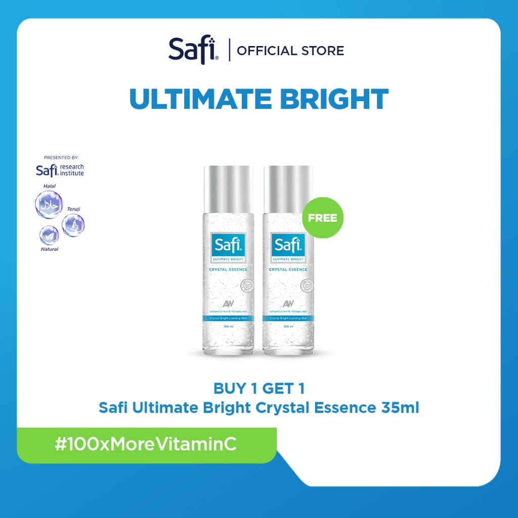 SAFI - Ultimate Bright - Crystal Essence 35 ml - Perawatan Wajah