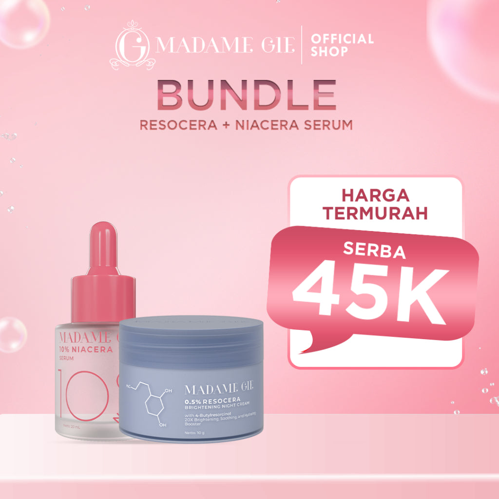 Madame Gie ResoCera Brightening Night Cream | Krim Malam Pencerah Wajah, Atasi Flek Hitam & Bekas Jerawat | Triple power formula Brightening, Hydrating & Soothing | Menjaga Skin Barrier Sehat & Melembapkan Kulit