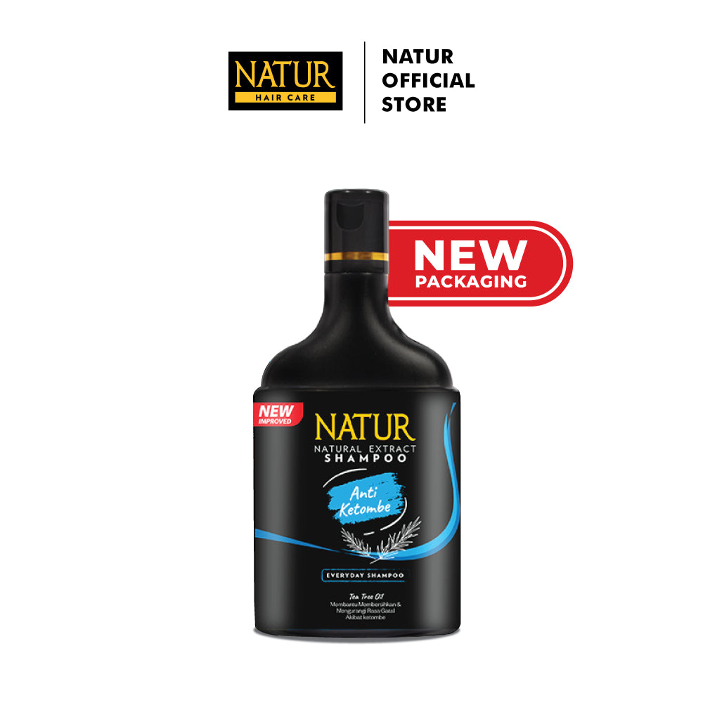 Triple Natur Hair Shampoo Anti Dandruff 140 ml - Paket Sampo Anti Ketombe 3pcs