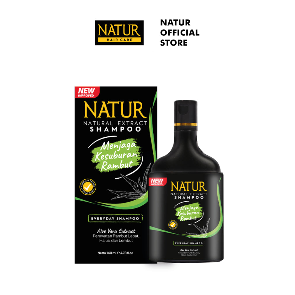 Natur Shampoo Aloe Vera 270 Ml - Sampo untuk Melebatkan Rambut
