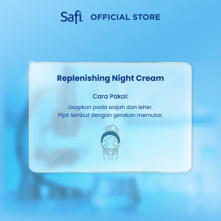 Triplepack - SAFI Ultimate Bright Replenishing Night Cream 25gr - Krim Wajah Malam