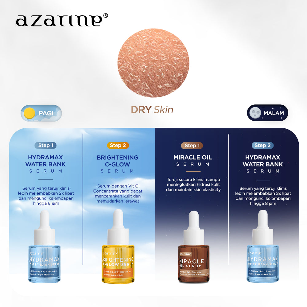 Azarine Brightening C-Glow Serum 20ml Serum Mencerahkan Glowing