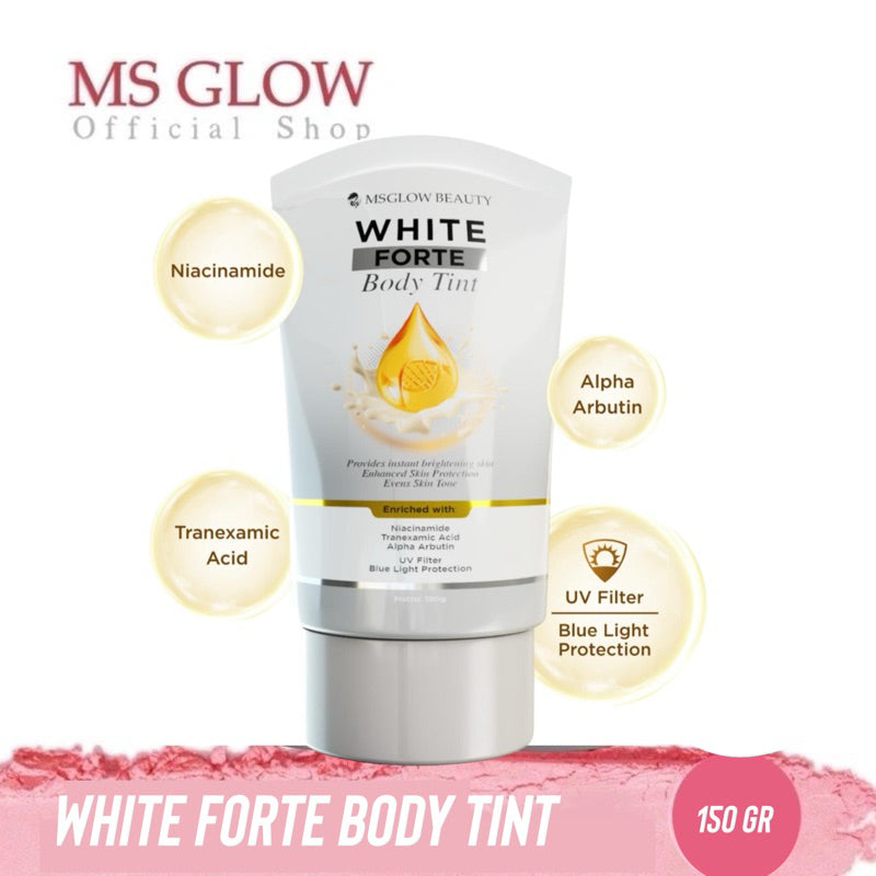 MS GLOW white Forte Series / Dosting Body lotion & Body Tint