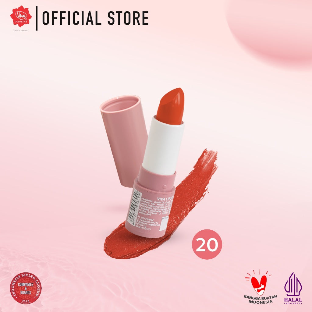 Viva Lipstick with Squalane & Mineral Oil (No. 01 - 20)
