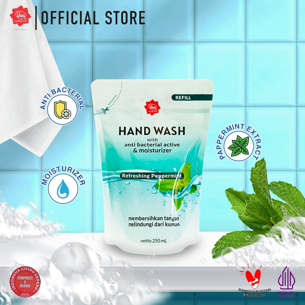 Viva Refill Hand Wash ANTI BAKTERI & ANTI KUMAN - 250 ml (tersedia 3 Varian)