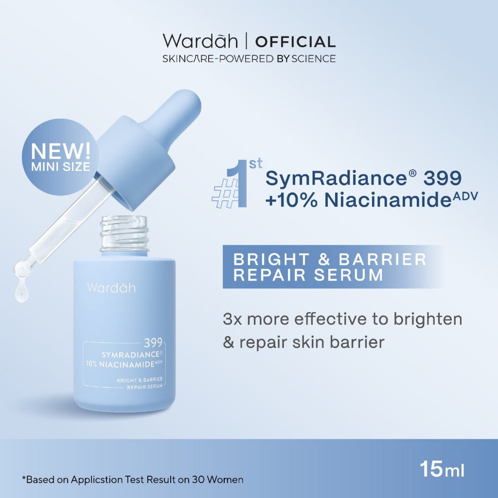 WARDAH Lightening Symradiance 399 + 10% Niacinamide Skin Care All Series Lengkap ADV Bright & Barrier Boost - Serum dan Moisturizer Mencerahkan Kulit Kusam Bekas Jerawat, Mencegah Hiperpigmentasi, Pelembab - Skincare